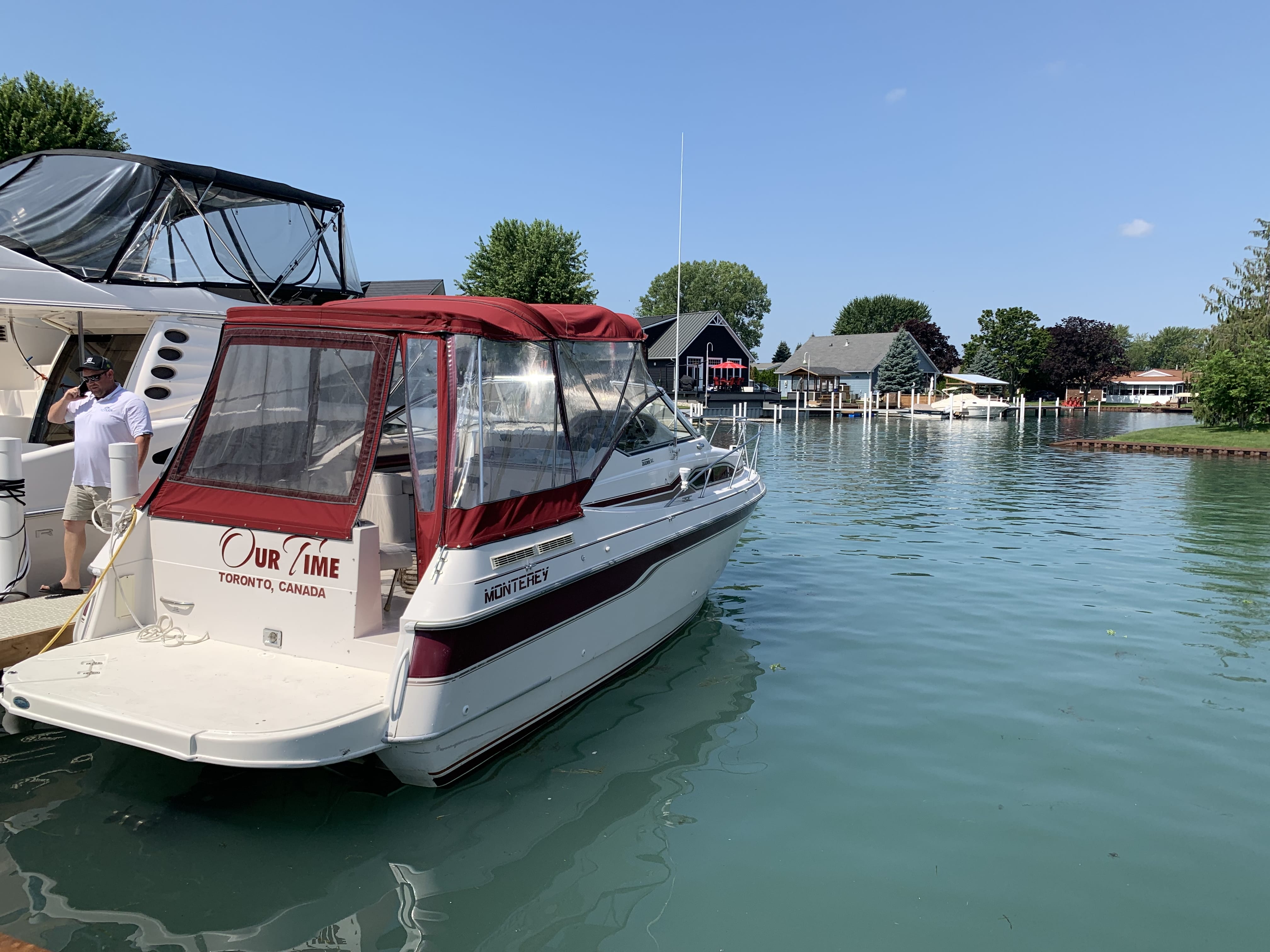 Skipper Don's boat at dock on Lake Erie